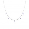 Collana donna con pietre glicine OPSOBJECTS Sparkle Knot OPSCL-735