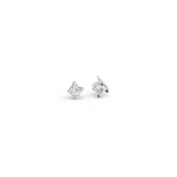 Orecchini punto luce in oro bianco e diamanti PG gioielli OR024