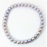 Bracciale Donna MIKIKO MB0190P0FCGR055 Elastico In Perle Grigie Di Acqua Dolce
