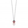Collana Ragazza Bimba Luca Barra In Acciaio Con Coccinella JC101