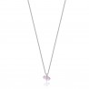 Collana Bambina Luca Barra JC109 In Acciaio Con Unicorno