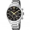 Orologio Uomo Festina F20343/4 Cronografo Con Quadrante Nero E Indici Dorati