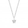 Collana donna in acciaio con farfalla Luca Barra CK1621