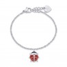Bracciale Bimba Luca Barra In Acciaio Con Coccinella JB103