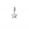 Charm in acciaio a forma di stella Luca Barra CH208