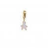Charm in acciaio dorato a forma di bimbo Luca Barra CH201