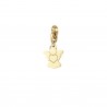 Charm in acciaio dorato a forma di angelo Luca Barra CH218