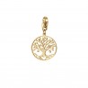 Charm albero della vita in acciaio dorato Luca Barra CH215