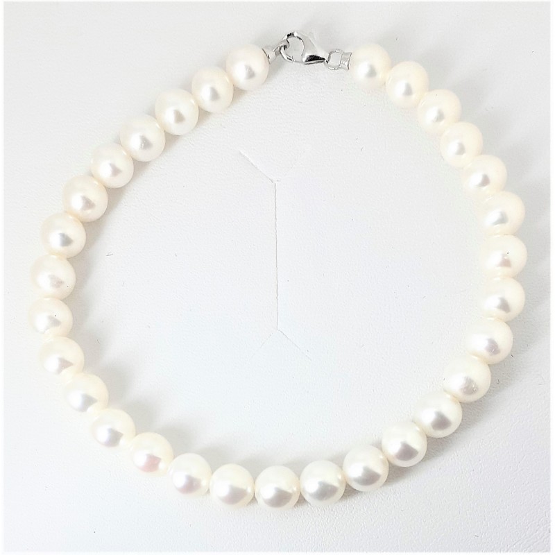 Bracciale Donna MIKIKO MBC190O4FCBI055 In Perle Di Acqua Dolce E Chiusura Oro Bianco
