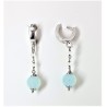 Orecchini pendenti in argento con pietra celeste Stroili 1312449