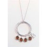 Collana lunga donna in bronzo con pietre marroni Laura Biagiotti LBJT01