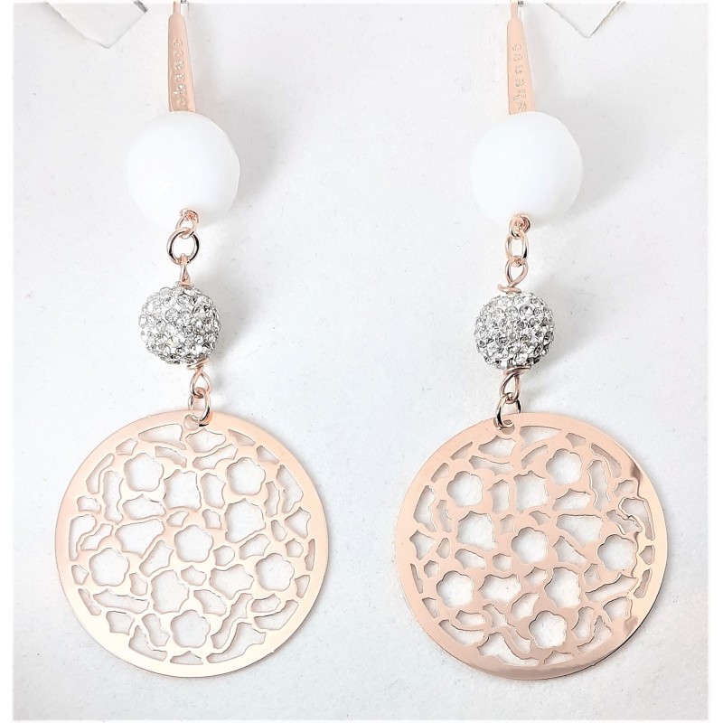 Orecchini pendenti con pietra bianca Chance Jewels CH121