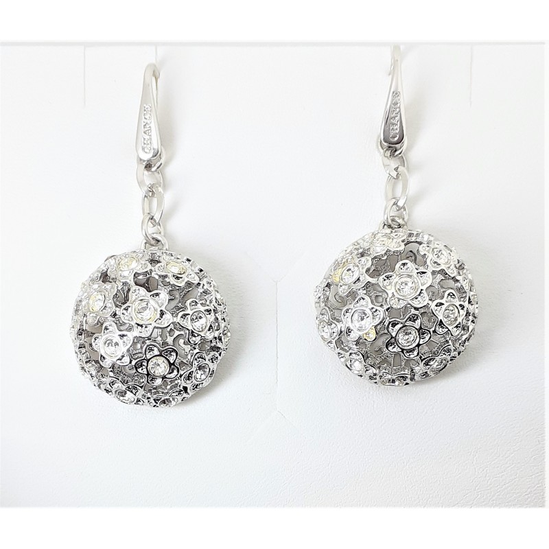 Orecchini pendenti con strass bianchi Chance Jewels LM102