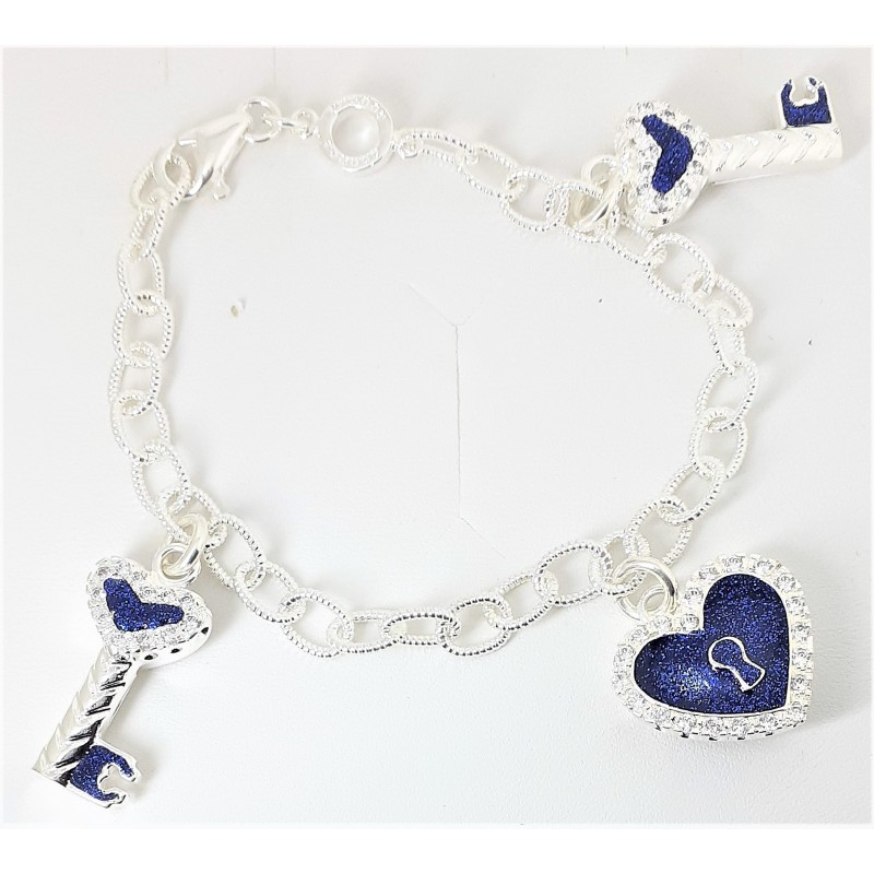 Bracciale donna con pendente cuore e chiavi Chance Jewels LM133