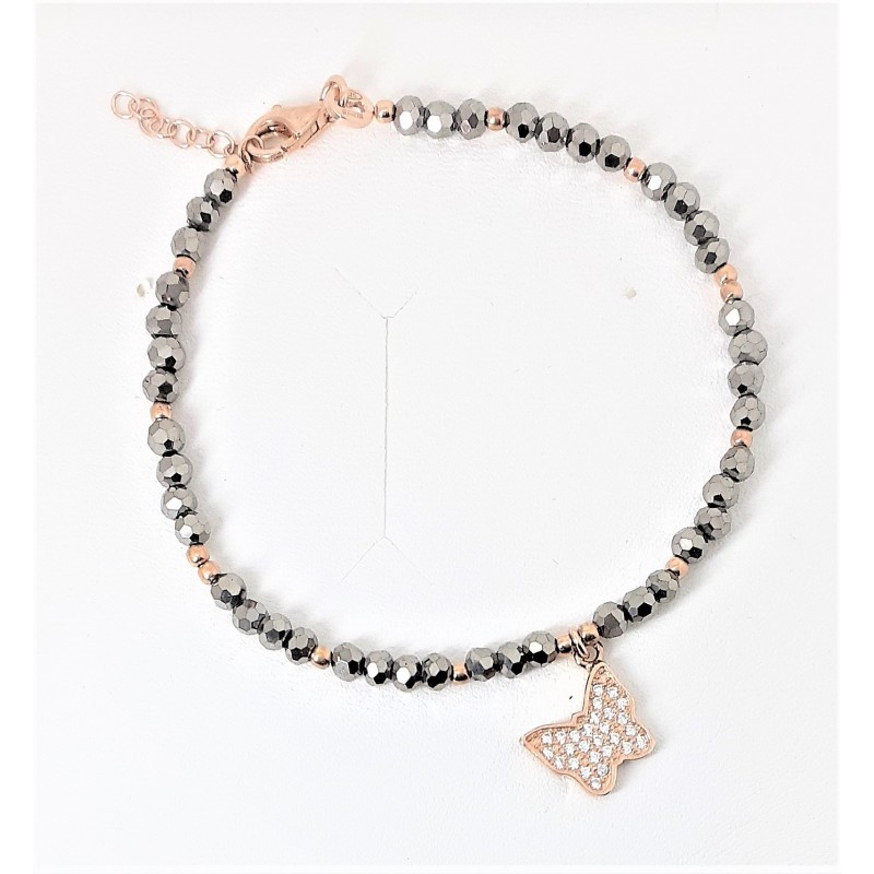 Bracciale donna con cristalli antracite e farfalla Stroili 1613847