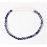 Bracciale donna elastico con pietre blu e perle MIKIKO MB7353A4BLU0000
