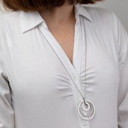Collana Donna Lunga Lotus Style LS2090/1/1 Con Pendente Cerchi