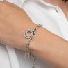 Bracciale Donna Lotus Style LS2090/2/1 In Acciaio Con Pendente Cerchi Con Strass