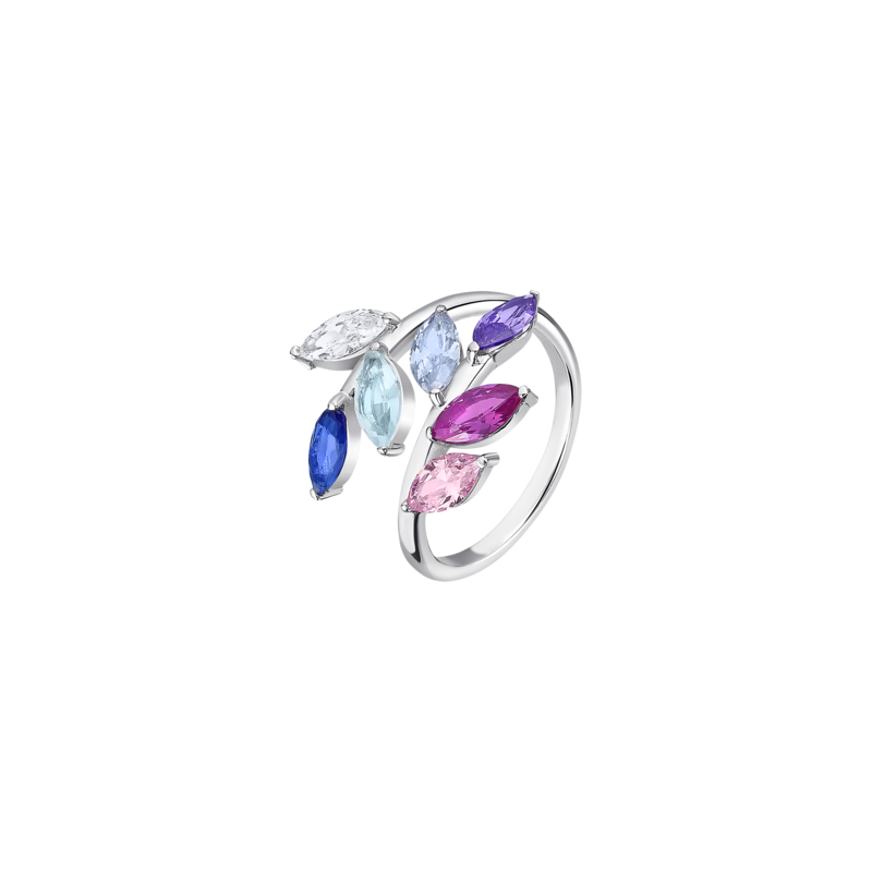 Anello Donna Lotus Silver LP3380-3/116 in Argento Con Pietre Multicolore