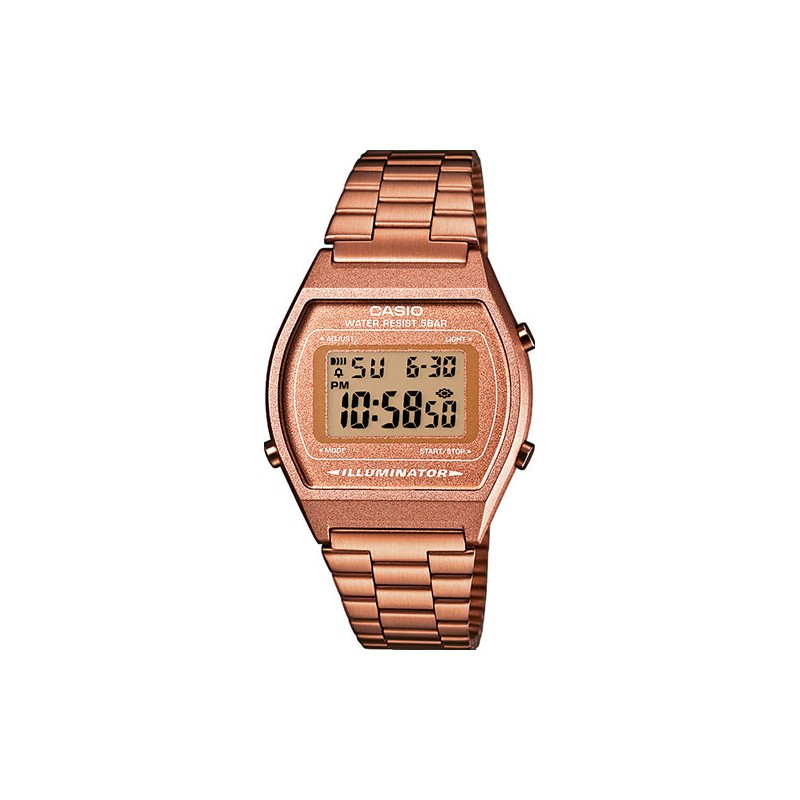 Orologio Unisex Casio vintage B640WC-5AEF Con Cassa E Cinturino Rosé