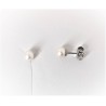 Orecchini Donna MIKIKO M.GTR45 B In Oro Bianco Con Perle Di Acqua Dolce