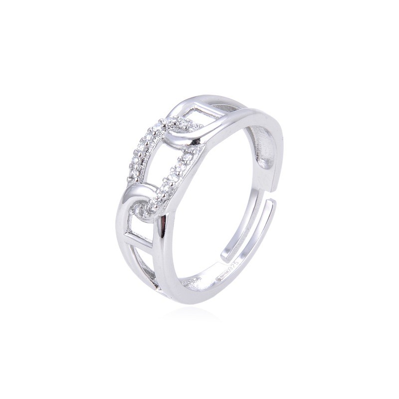 Anello donna con zirconi trasparenti Trova Gioielli 7354-W