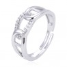Anello donna con zirconi trasparenti Trova Gioielli 7354-W