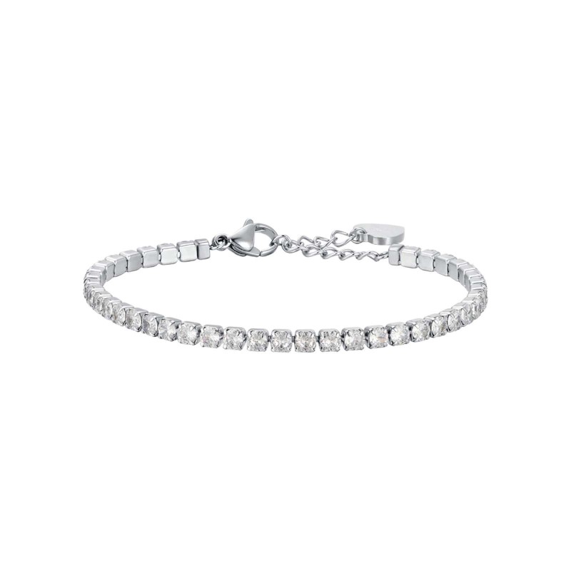 Bracciale Tennis Donna Luca Barra BK2270 In Acciaio Con Zirconi 3 mm