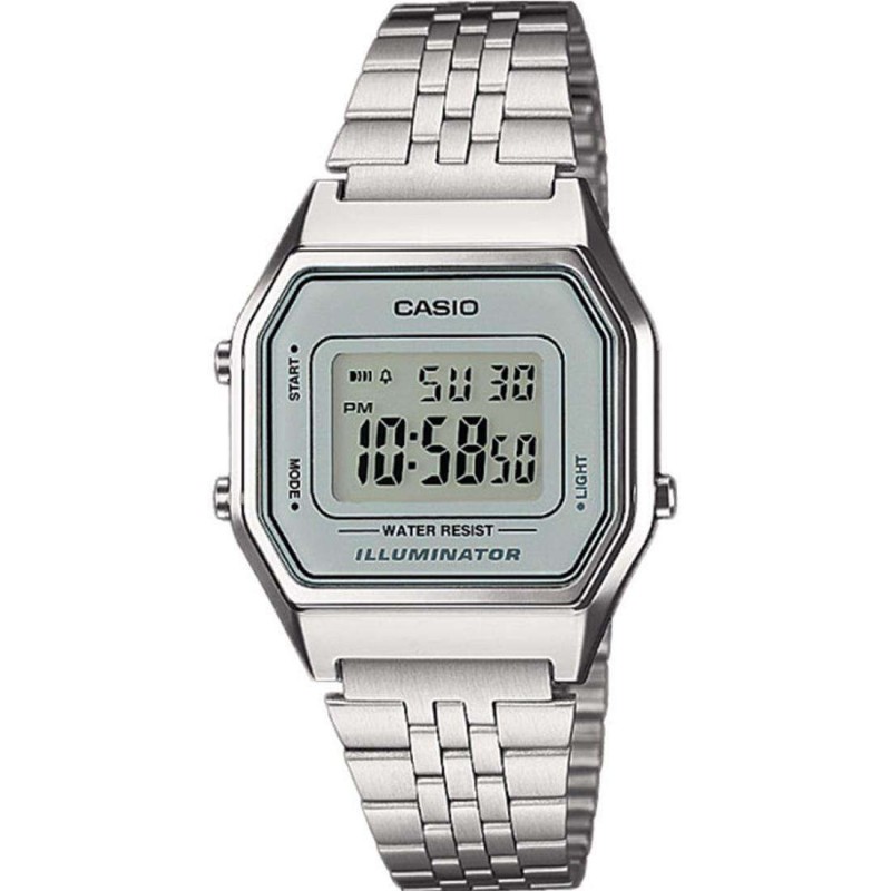 Orologio Donna Casio Vintage LA680WEA-7EF Digitale Con Quadrante Grigio