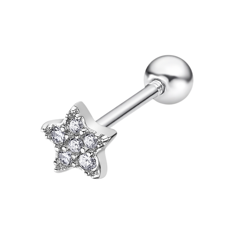 Piercing in argento a forma di stella Lotus Silver LP3368-9/1