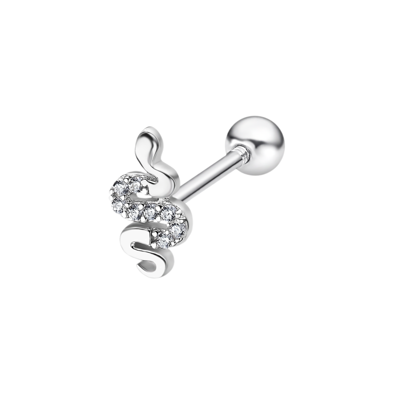 Piercing in argento a forma di serpente Lotus Silver LP3375-9/1