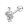 Piercing in argento a forma di serpente Lotus Silver LP3375-9/1