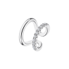 Mono orecchino in argento doppio cerchio Lotus Silver LP3351-9/1