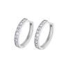 Orecchini Unisex Lotus Silver LP3396-4/2 In Argento A Cerchio Con Zirconi