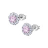 Orecchini Donna Lotus Silver LP1290-4/3 Tipo Punto Luce Con Pietra Rosa