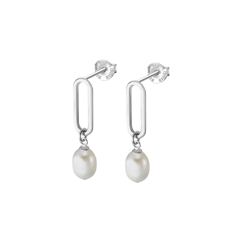 Orecchini pendenti con perla a goccia Lotus Silver LP3408-4/1