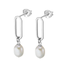 Orecchini pendenti con perla a goccia Lotus Silver LP3408-4/1