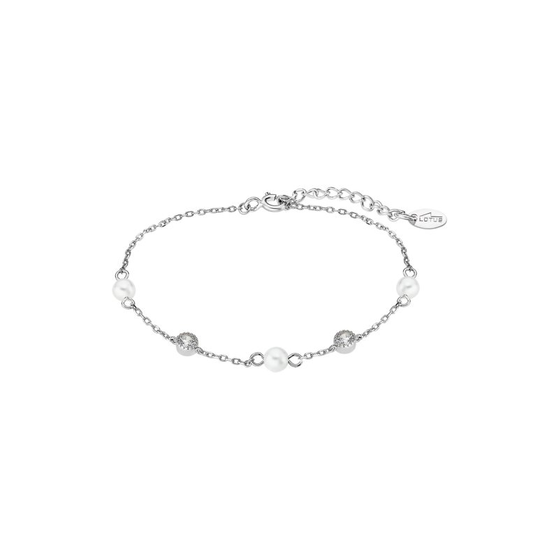 Bracciale Donna Lotus Silver LP3411-2/1 In Argento Con Perle E Zirconi