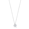 Collana Donna Lotus Silver LP3086-1/1 in Argento Con Pendente Foglia E Zirconi