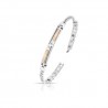 Bracciale Uomo ARKANO BAC26RB In Acciaio Con Piastra Centrale Bicolore