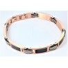 Bracciale Uomo ARKANO BAC100RN In Acciaio IP rosé Con fibra Di Carbonio