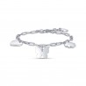 Bracciale Donna Luca Barra In Acciaio Con Cuore, Farfalla E Stella BK2145