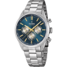 Orologio Uomo Festina F16820/C Cronografo Con Quadrante Blu E Cinturino Acciaio