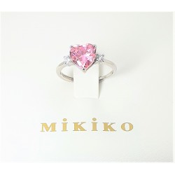 Anello donna in argento con pietra rosa MIKIKO MA7202A4ROSA000