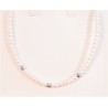 Collana donna in perle con 3 pepite in oro bianco MIKIKO MC1494O4FCBI050-50