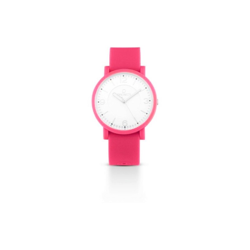 Orologio Unisex OPSOBJECTS OPSPOSH-51Con Cinturino E Cassa Fucsia