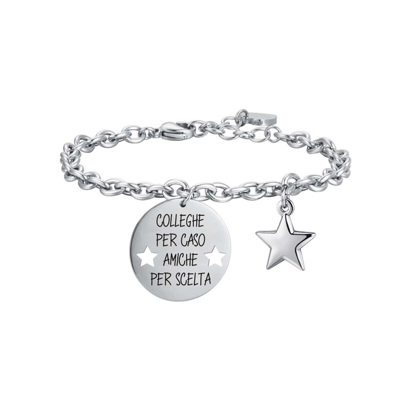 Bracciale donna Luca Barra BK2320 Con Scritta "colleghe per caso amiche per scelta"
