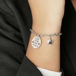 Bracciale donna Luca Barra BK2320 Con Scritta "colleghe per caso amiche per scelta"