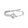 Bracciale donna in acciaio con cristalli trasparenti Luca Barra BK2296