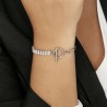 Bracciale donna in acciaio con cristalli trasparenti Luca Barra BK2296